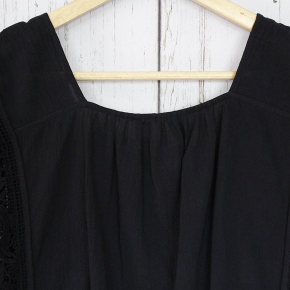 Free People Lace Front Bubble Crop Top - Picture 9 of 11